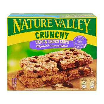 نايتشر فالي كرنشي لوح الشوفان ورقائق الشوكولاتة 42جرام