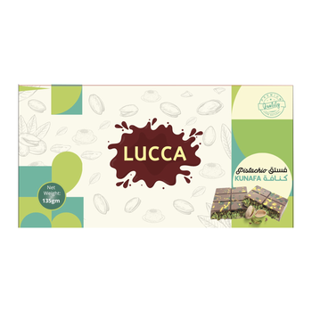 Lucca Pistachio Kunafa Chocolate Bar 135g