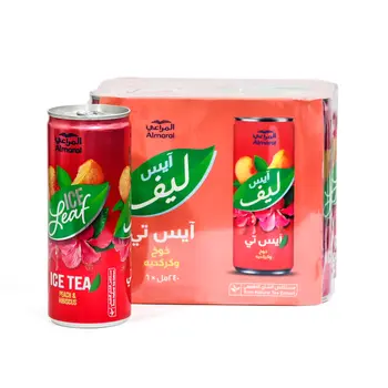 المراعي آيس تي  بالخوخ والكركديه  6 × 240مل