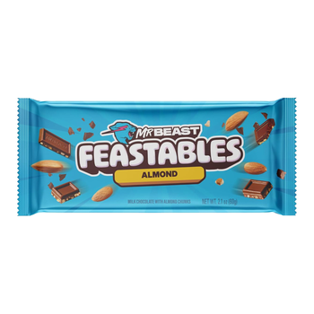 مستر بيست فيستابلز شوكولاتة الحليب مع قطع اللوز 60جرام