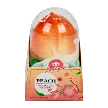 Merrymoo Peach Ice Cream 75g