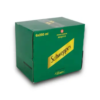 شويبس مشروب غازي بنكهة الموهيتو 6× 250مل