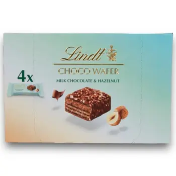 ليندت شوكو ويفر بشوكولاتة بالحليب و البندق 4× 30جرام