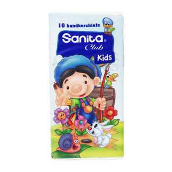 Sanita Club Kids Handkerchiefs 10 Pieces
