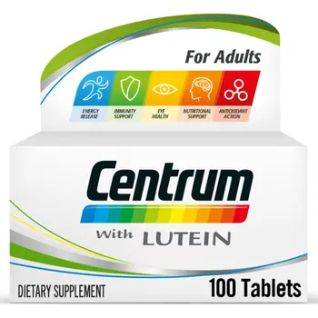 Centrum With Lutein Adult Multivitamin 100 Tablets