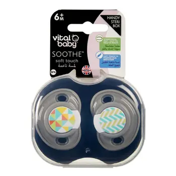 Vital Baby Soothe Soft Touch Soother 2 Pieces