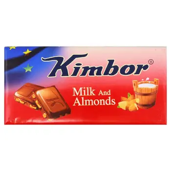كيمبور شوكولاتة بالحليب واللوز 100 جرام
