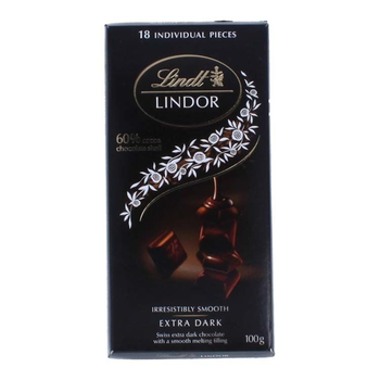 Lindt Lindor Extra Dark Chocolate 100g