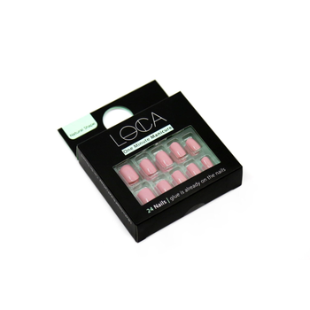 لوكا أظافر لون وردي طبيعي 19قطعة