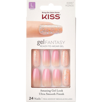KISS gelFANTASY Natural Look Nails 24 Pieces