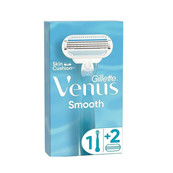 Gillette Venus Smooth Women's Razor 1 Handle & 2 Refills