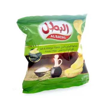 البطل شيبس بطعم الملح و الخل 23غ