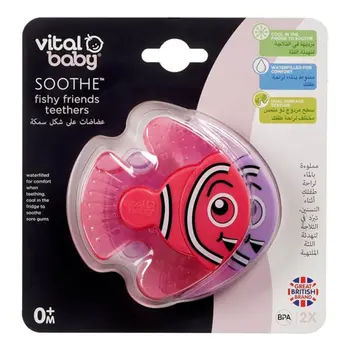Vital Baby Soothe Fishy Friends Soothers 2 Pieces