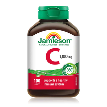 Jamieson Vitamin C Tablets 1000 mg 100 Count