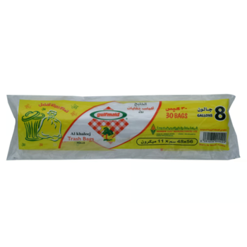 Gulfmaid Al Khaleej 8-Gallon Trash Bags 30 Bags