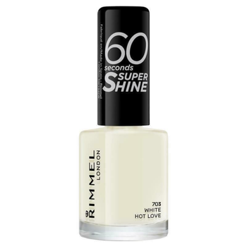 Rimmel London 60 Seconds Super Shine Nail Polish White 8Ml