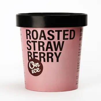 أون آيس ايس كريم فراولة محمصة 473مل