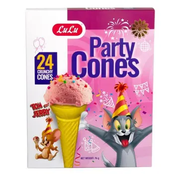 Lulu Crunchy Party Cones 24x96g