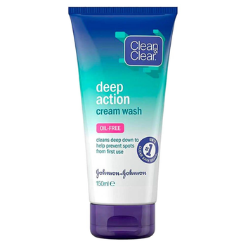 Clean & Clear Deep Action Oil-Free Cream Wash 150ml