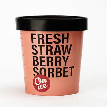 أون آيس ايس كريم شربات الفراولة الطازجة 473مل