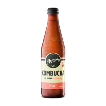 Remedy Peach Kombucha No Sugar 330ml
