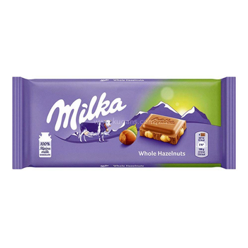 Milka Milk Chocolate with Hazelnuts 100g