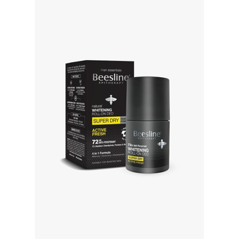 بيزلين رول أون مزيل الرائحة الطبيعي لتفتيح البشرة جفاف تام مدعم بالفضة نشاط وانتعاش 1قطعة