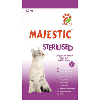 Majestic Sterilized Cat Food 1.2kg