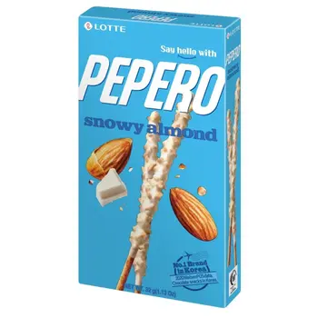 Lotte Snowy Almond Pepero Biscuits 32g