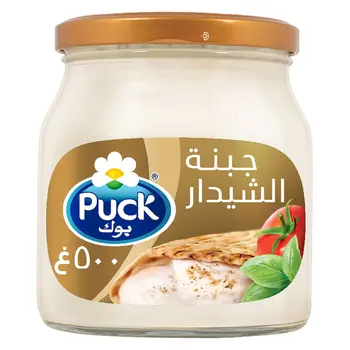 Puck Cheddar Cream Cheese Spread Jar 500g