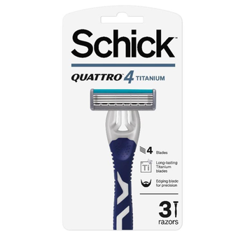 Schick Quattro Titanium Razors 3 Pieces