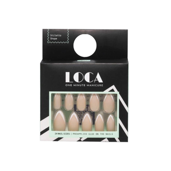 لوكا اظافر صناعية شكل ستيليتو 15 فرنسي 1قطعة