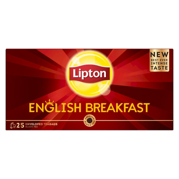 Lipton English Breakfast Black Tea Bags 25 Count