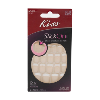 Kiss Stick-On Nails Short 24 Pieces