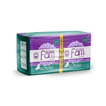Fam Extra Thin Feminine Pads with Wings 20 Pieces