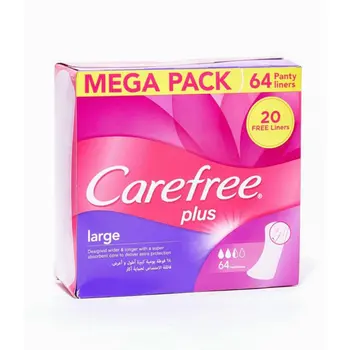 Carefree Plus Light Scent Pantyliners Mega Pack 64 Pieces
