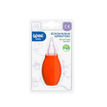 Wee Baby Orange Silicone Nasal Aspirator BPA-Free
