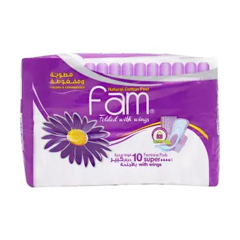 Fam Scented Panty Liners with Wings 10 Pieces