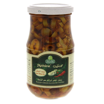 Halwani Mukhtarat Green Olive Chilli 325g