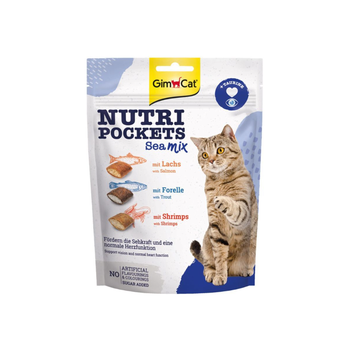 جيم كات نوتري بوكيتس وجبة خفيفة مقرمشة للقطط من مزيج البحر 150جرام