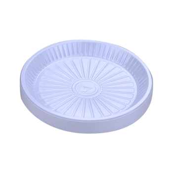 White Round Plate Single Piece