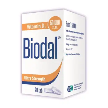 Biodal Ultra Strength Vitamin D3 Capsules 20x50000 IU