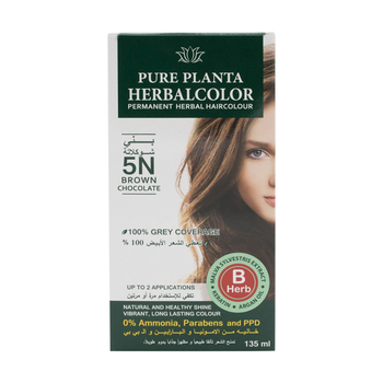 Pure Planta Herbal Brown Hair Color 135ml