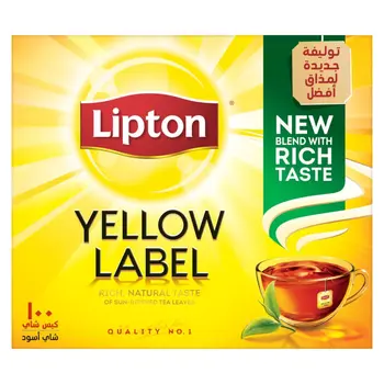 Lipton Yellow Label Black Tea 100 Pieces