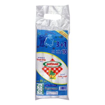 Gulfmaid Alkhaleej 10-Gallon Trash Bags 4x80 Pieces