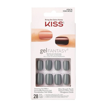 Kiss gelFANTASY Gray Gel Nails 28 Pack