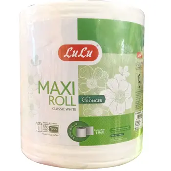 LuLu Maxi Roll Classic White 1-Ply 350M