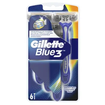 Gillette Blue3 Men's Disposable Razors 6 Pieces
