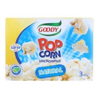 Goody Natural Microwave Popcorn 3x85g