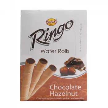 Tea Shop Ringo Hazelnut Wafer Rolls 16g